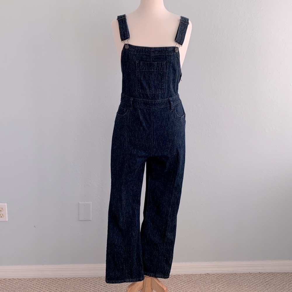 Anthropologie Dark Indigo Denim Overalls - Picture 5 of 16